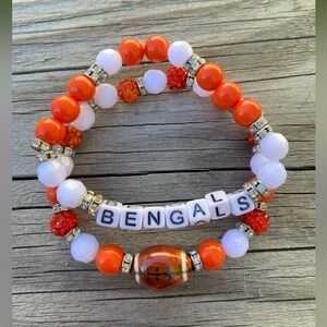 Bengal bracelets with football charm